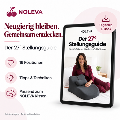 NOLEVA Der 27° Stellungsguide: digitale Ausgabe mit 16 Positionen, Tipps und Techniken für euer Kissen.